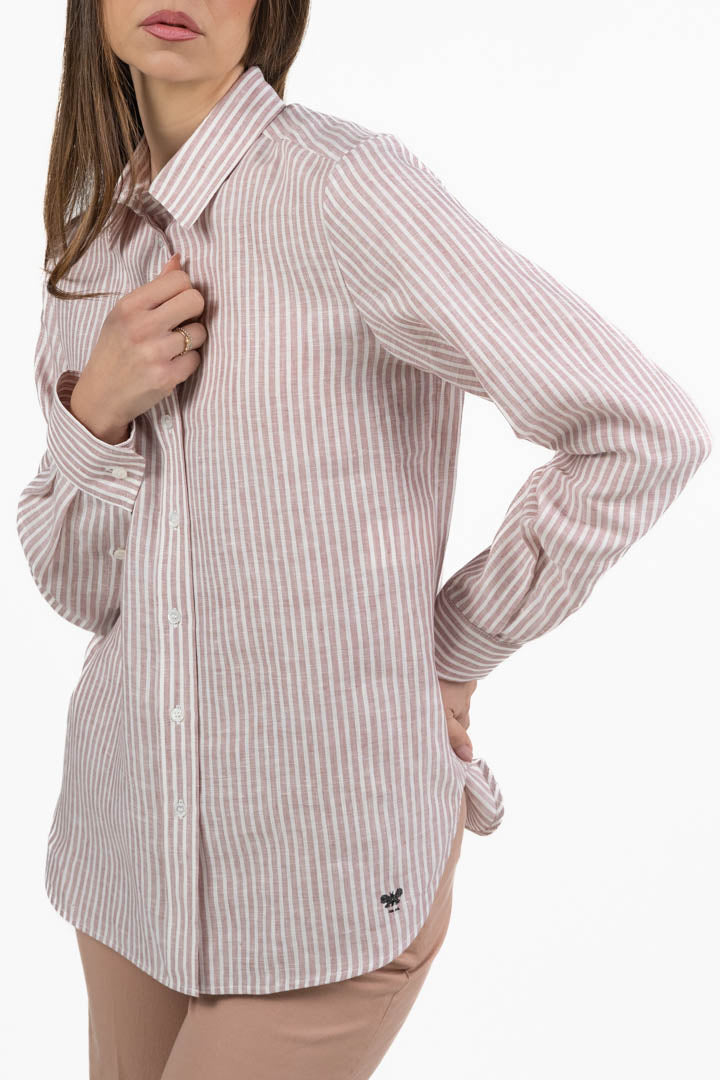Camicia a Righe Bianca e Rossa - Weekend Max Mara