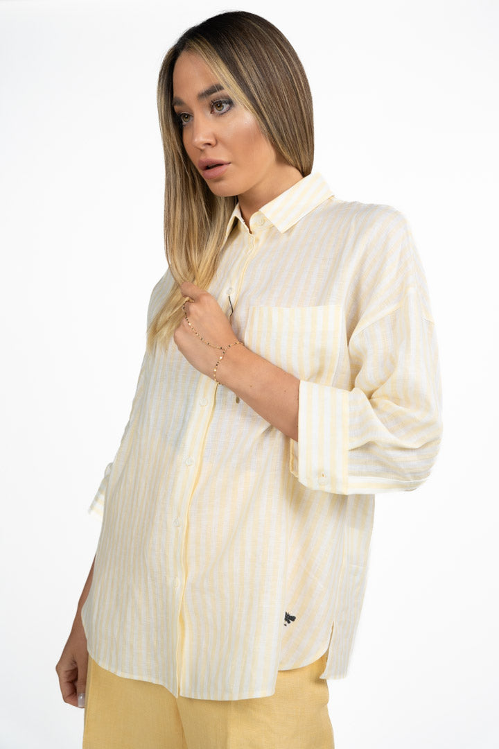 Camicia a Righe Gialla - Weekend Max Mara