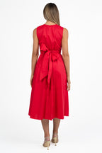 Abito Midi Smanicato corallo - Twinset