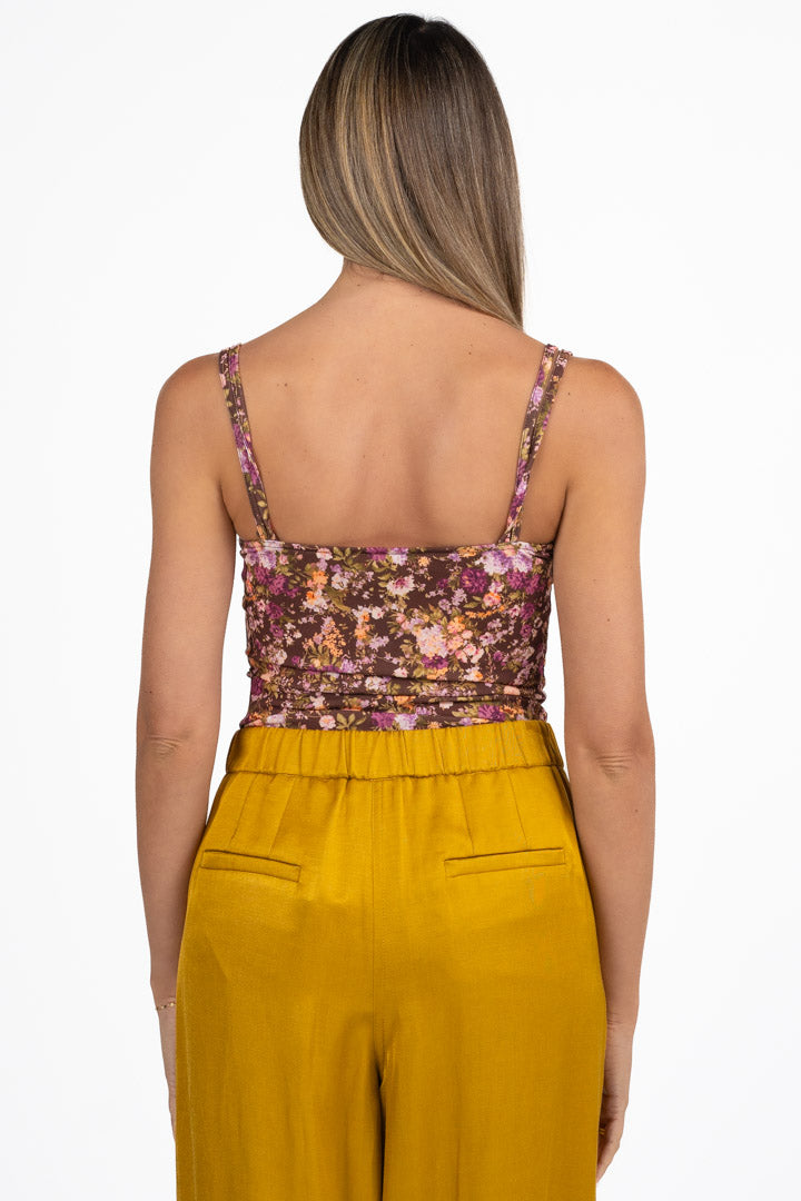 Body a Corsetto con Stampa Floreale - Vicolo