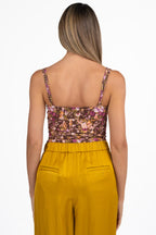 Body a Corsetto con Stampa Floreale - Vicolo