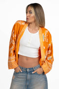 Bomber-Kimono in Seta Jacquard - Wu side