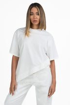 T-shirt over con dettaglio in pizzo - Vicolo