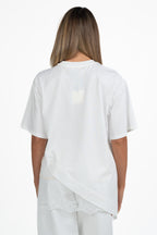 T-shirt over con dettaglio in pizzo - Vicolo