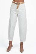 Pantaloni Mom Fit Bianchi - Souvenir
