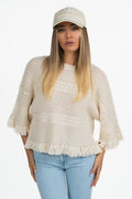 Maglia in Maglia Traforata con Frange - Weekend Max Mara