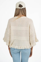 Maglia in Maglia Traforata con Frange - Weekend Max Mara