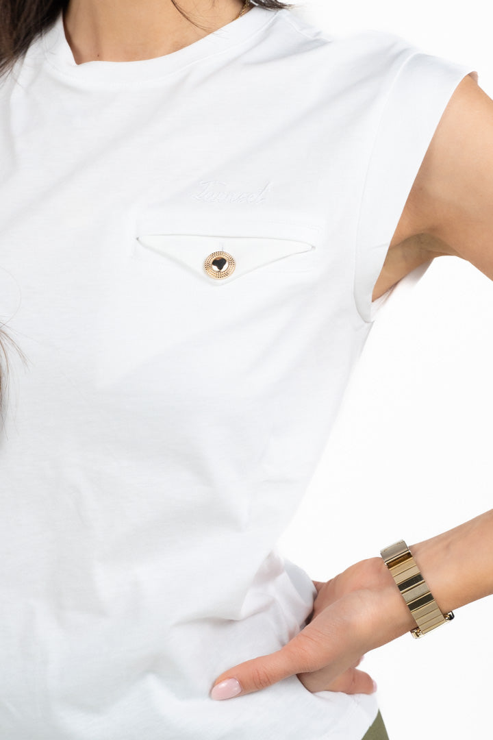 T-shirt maniche corte bianca - Twinset