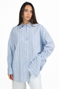 Camicia Oversize a Righe Azzurra - Weekend Max Mara