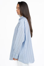 Camicia Oversize a Righe Azzurra - Weekend Max Mara