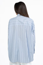 Camicia Oversize a Righe Azzurra - Weekend Max Mara