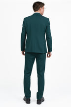 Completo Tre Pezzi Uomo – Verde Smeraldo con Dettagli in Raso - Musani