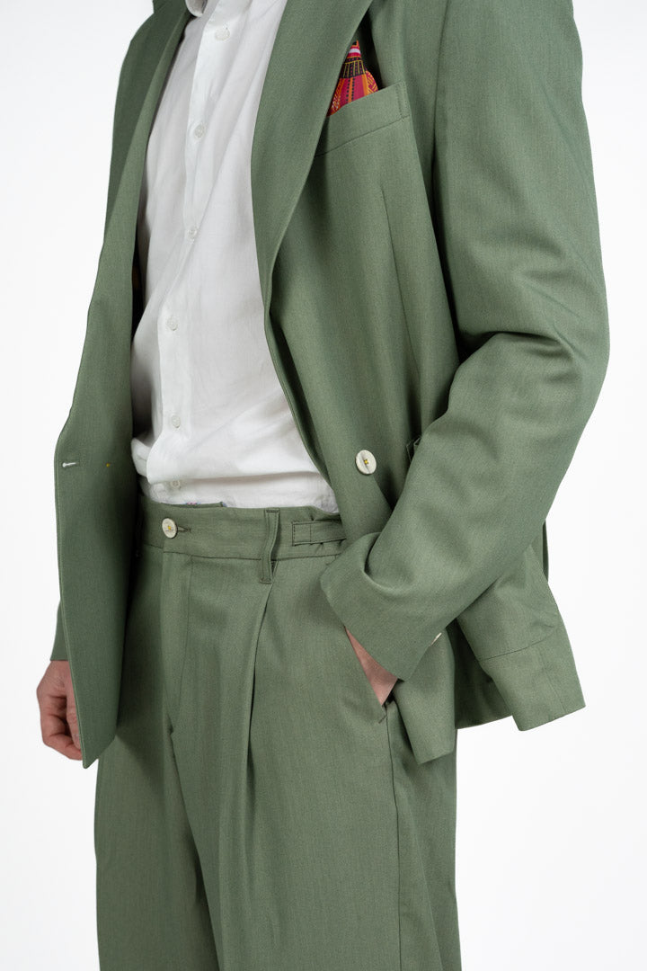 Completo Sartoriale Doppiopetto  Verde Salvia  - Berna