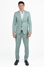 Abito Uomo Slim Fit Verde Salvia Pastello - Adriano Langella