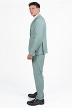 Abito Uomo Slim Fit Verde Salvia Pastello - Adriano Langella