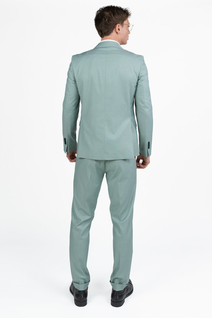 Abito Uomo Slim Fit Verde Salvia Pastello - Adriano Langella