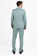 Abito Uomo Slim Fit Verde Salvia Pastello - Adriano Langella