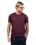 T-shirt Tinta Unita Bordeaux - Over/D