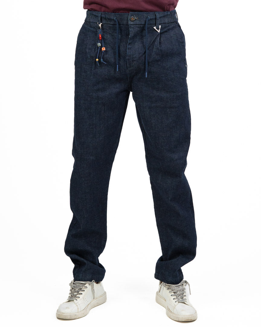 Pantalone Jeans Denim Scuro - Berna