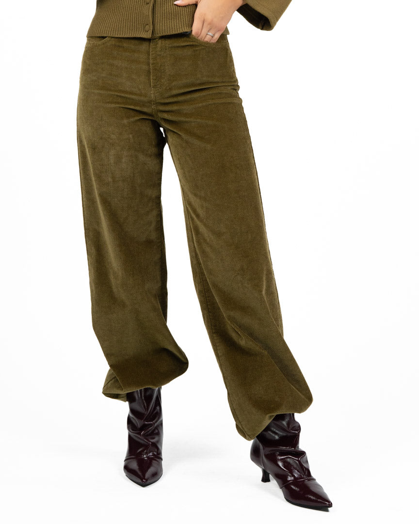 Pantaloni in Velluto a Coste Wide-Leg - Marella