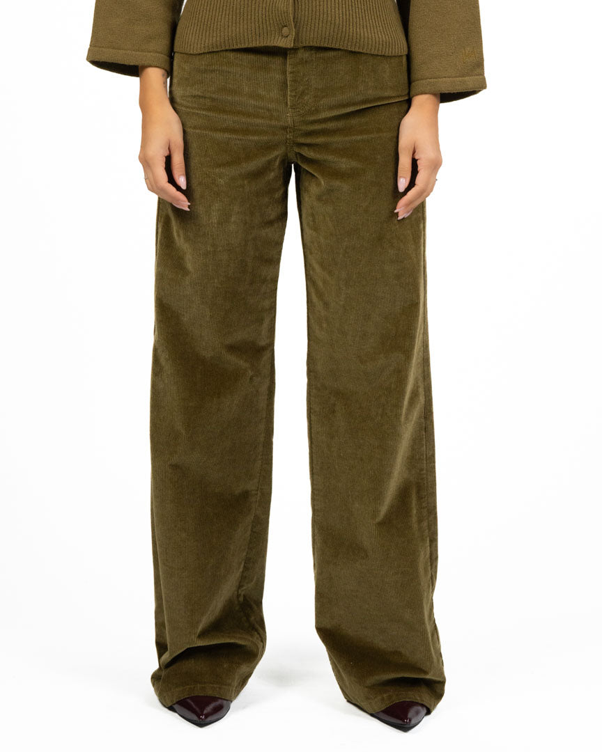 Pantaloni in Velluto a Coste Wide-Leg - Marella