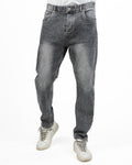 Jeans Tapered Fit in Denim Grigio Stonewash - Berna