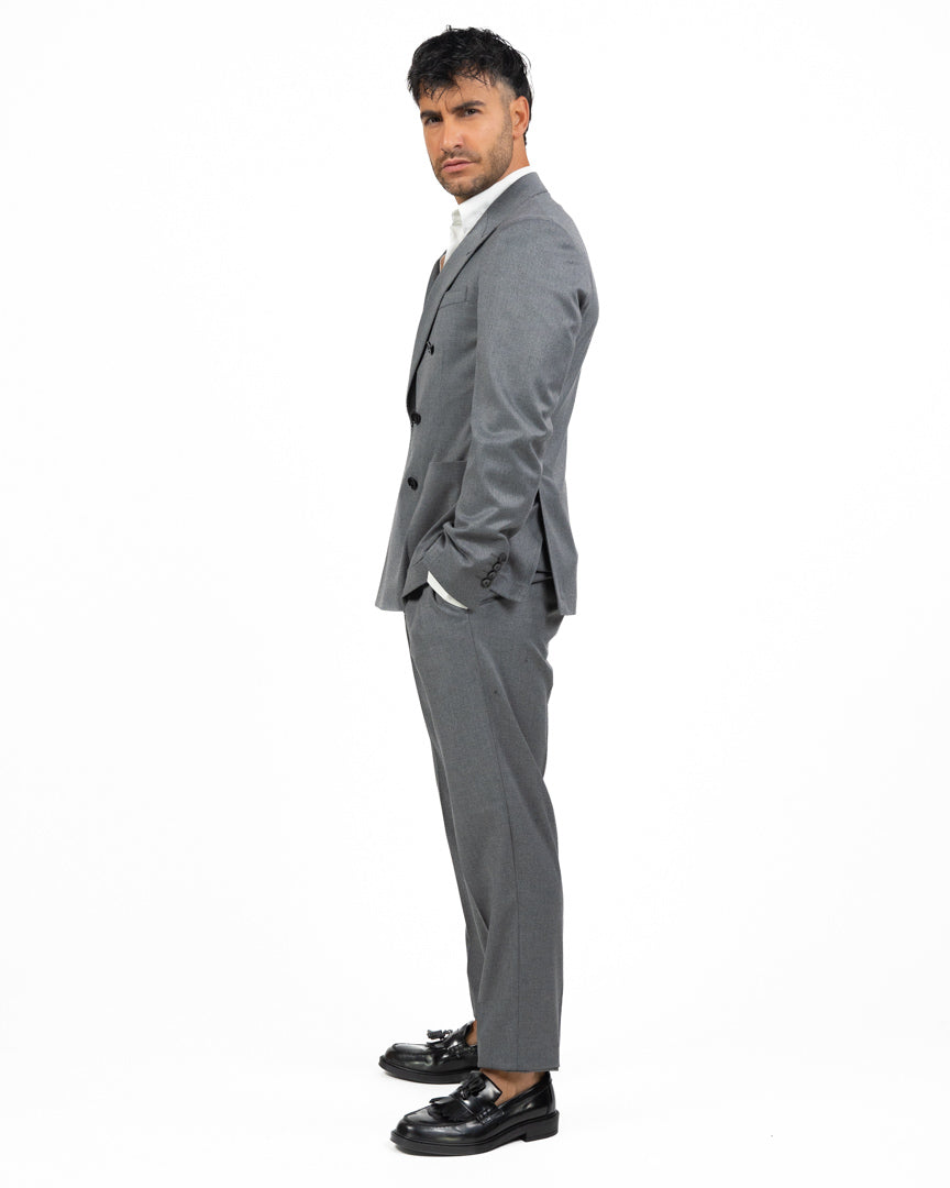 Completo Sartoriale Doppio Petto Grigio - Berti Mode Collection