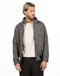 Bomber in Misto Lana a Motivo Spigato - Out Fit