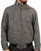 Bomber in Misto Lana a Motivo Spigato - Out Fit