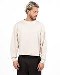 Maglia Girocollo Boxy Fit a Maniche Lunge beige - Imperial
