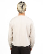 Maglia Girocollo Boxy Fit a Maniche Lunge beige - Imperial