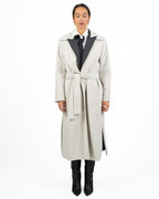 Cappotto Lungo Vestaglia con Profilo a Contrasto e Fodera Imbottita - Emme Marella