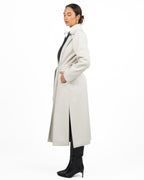 Cappotto Lungo Vestaglia con Profilo a Contrasto e Fodera Imbottita - Emme Marella