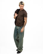 Jeans Wide Leg / Baggy con Lavaggio Acid Wash - I'M Brian