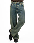 Jeans Wide Leg / Baggy con Lavaggio Acid Wash - I'M Brian