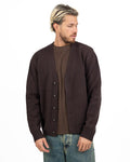 Cardigan collo a V in Maglia Tinta Unita Marrone - Antony Morato