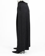 Pantalone Palazzo Oversize Antracite con Maxi-Pinces - Eleh