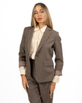 Blazer Monopetto Sartoriale Marrone - Emme Marella