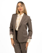 Blazer Monopetto Sartoriale Marrone - Emme Marella