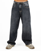 Jeans Baggy Wide Leg in Denim Lavaggio Antracite / Washed Black - Imperial