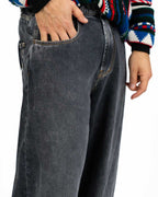 Jeans Baggy Wide Leg in Denim Lavaggio Antracite / Washed Black - Imperial