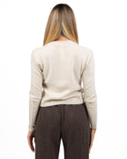 Cardigan Bon Ton a Girocollo in Maglia Sottile - Weekend Max Mara