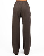Pantalone Palazzo in Spina di Pesce con Elastico in Vita - Weekend Max Mara
