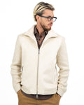 Giubbotto Hybrid in Camoscio e Maglia con Interno in Shearling - Out Fit