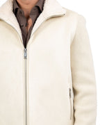 Giubbotto Hybrid in Camoscio e Maglia con Interno in Shearling - Out Fit