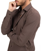 Camicia Tecnica No-Stiro Traspirante moro - Bottega Artigiana