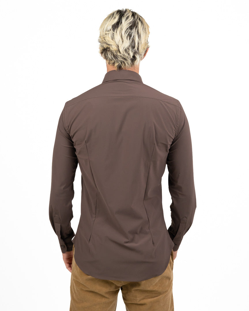 Camicia Tecnica No-Stiro Traspirante moro - Bottega Artigiana