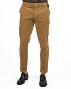 Pantaloni Chino in Velluto Costa Fine – sabbia - At.p.co