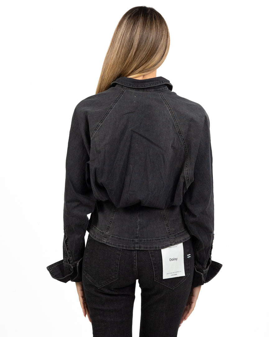 Camicia in Denim Modello Corsetto / Bustier - Vicolo