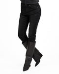 Jeans Slim Fit a Vita Alta Nero / Antracite Lavato - Vicolo